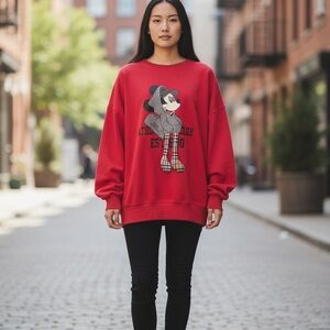 Red Graphic Sweatshirt